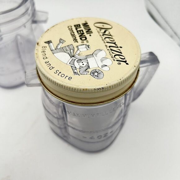 Osterizer Plastic Jar Liquifier Blender Mini-Blend Container Blend and Store Vtg - Picture 4 of 9